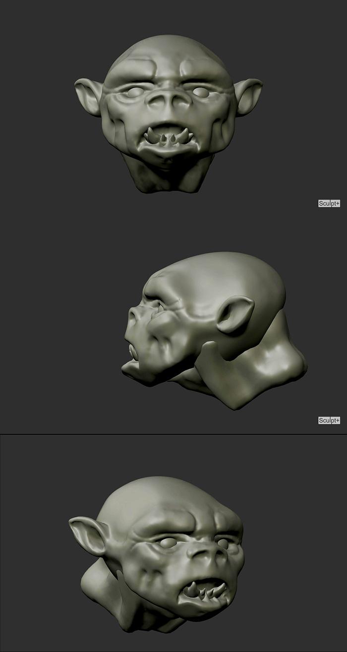 3d, 3d Sculpting, Digital Sculpt, Digital Sculpting, Gobbo, Goblins, Greenskin, Sculpting 3D
